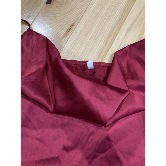 Phicia Tank Top Maroon Sz M 100% polyester - Picture 2 of 6
